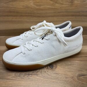 Women’s Cream Knit Athletic Sneakers with Gum Sole